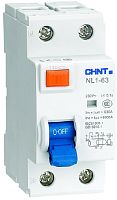 Выключатель дифференциального тока УЗО CHINT NXL-63 2п (1п+N) 63А 100мА 6,0кА тип AC картинка